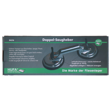 Zuignap dubbel aluminium 90 kg