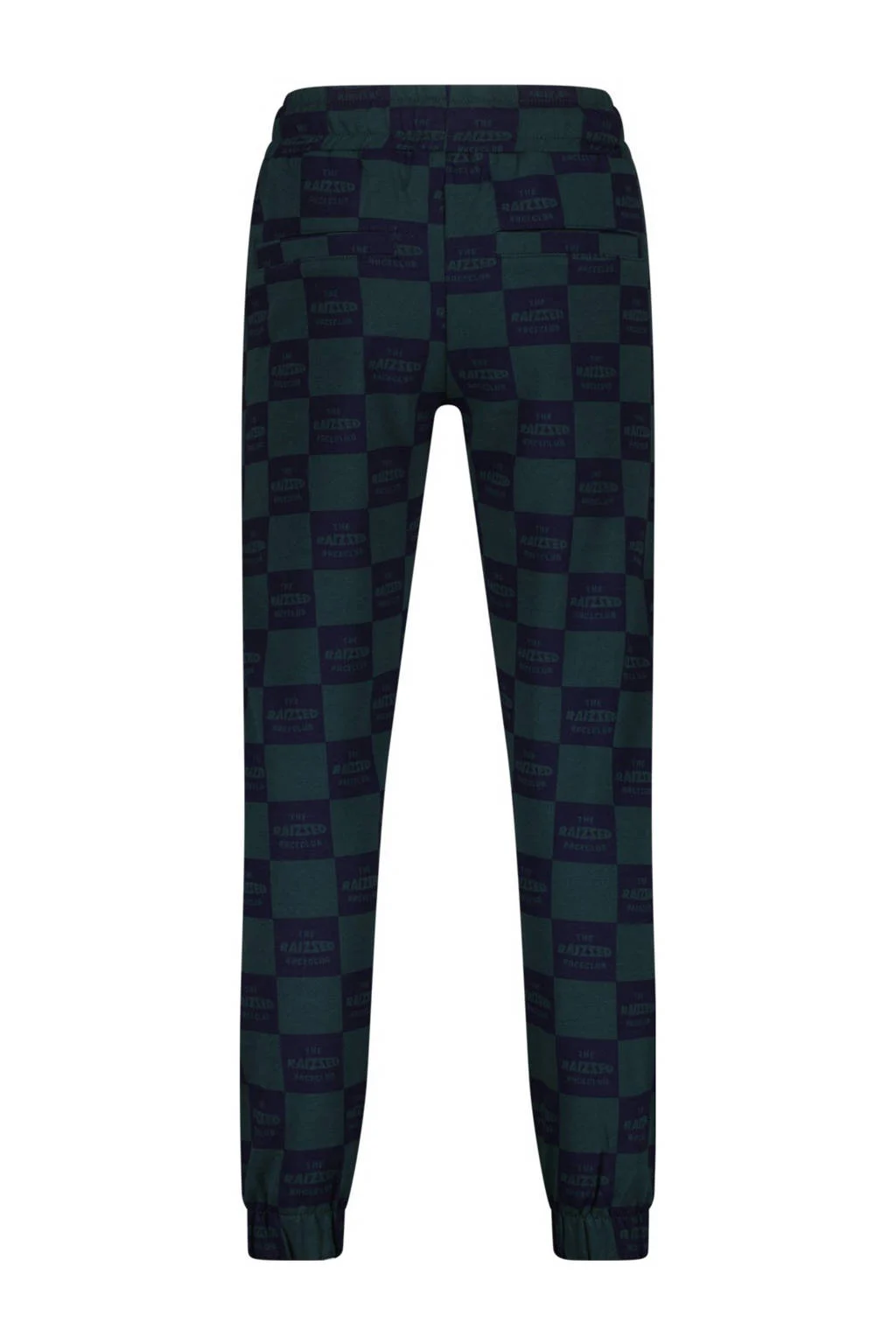 Raizzed tapered fit joggingbroek Kono met all over print donkerblauw/donkergroen