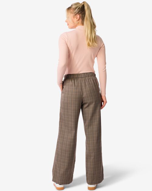 pantalon à carreaux Winona pour femmes gris