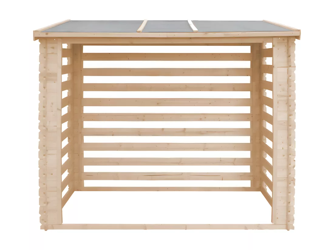 TIMBELA M202 Abri à bûches -l146xL232xH199 cm/ 2.63 m2