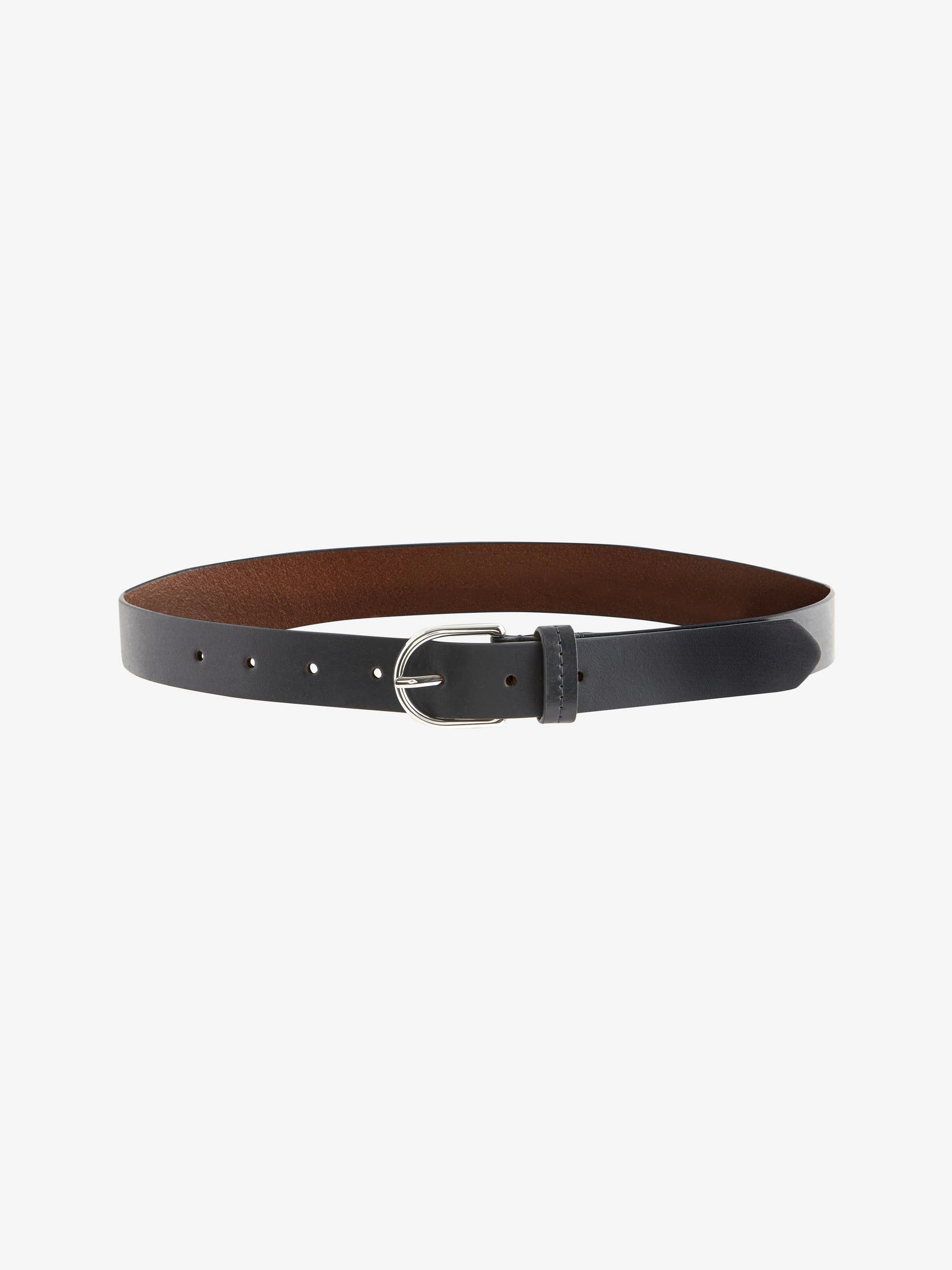 Marineblauw - Standaard leren riem