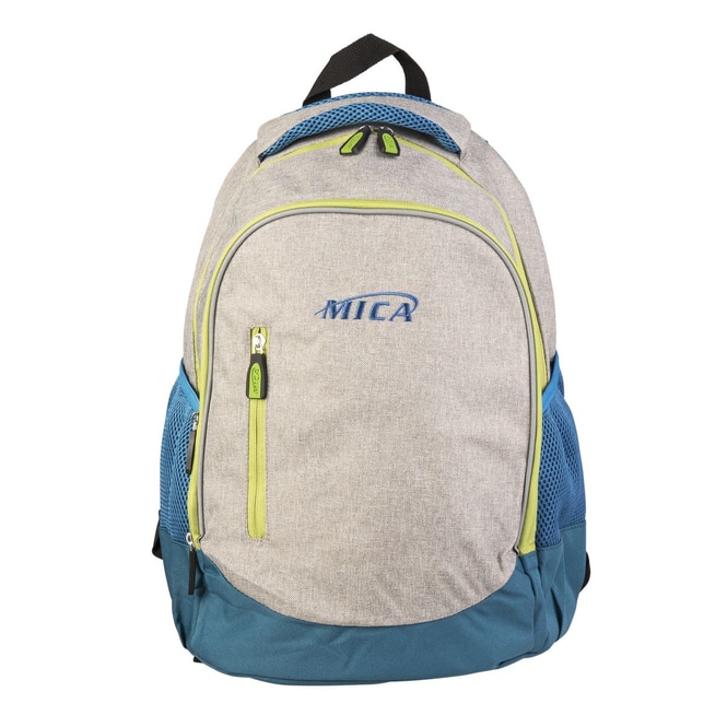 Rucksack grau/blau - aus Textil - ca. 30 x 41 x 20 cm