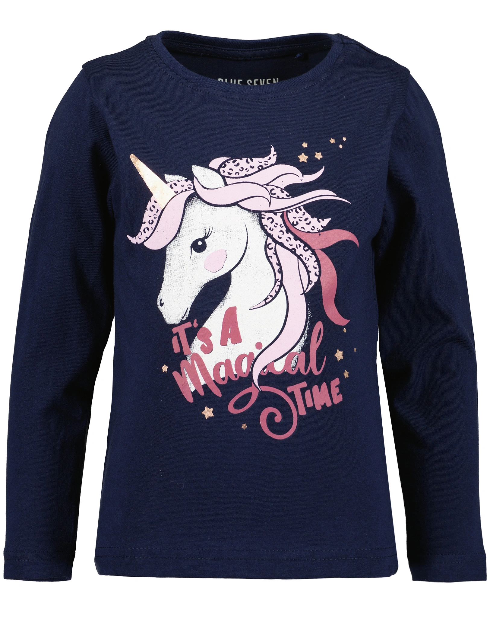 Langarmshirt IT'S A MAGICAL TIME in ultramarin