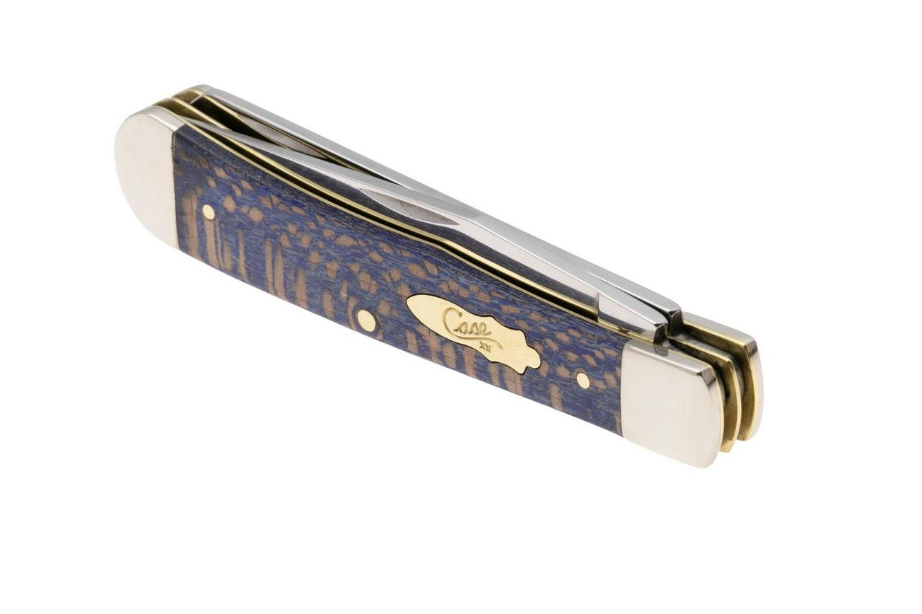 Case Trapper Blue Smooth Sycamore Wood, 63730, 7254 SS zakmes