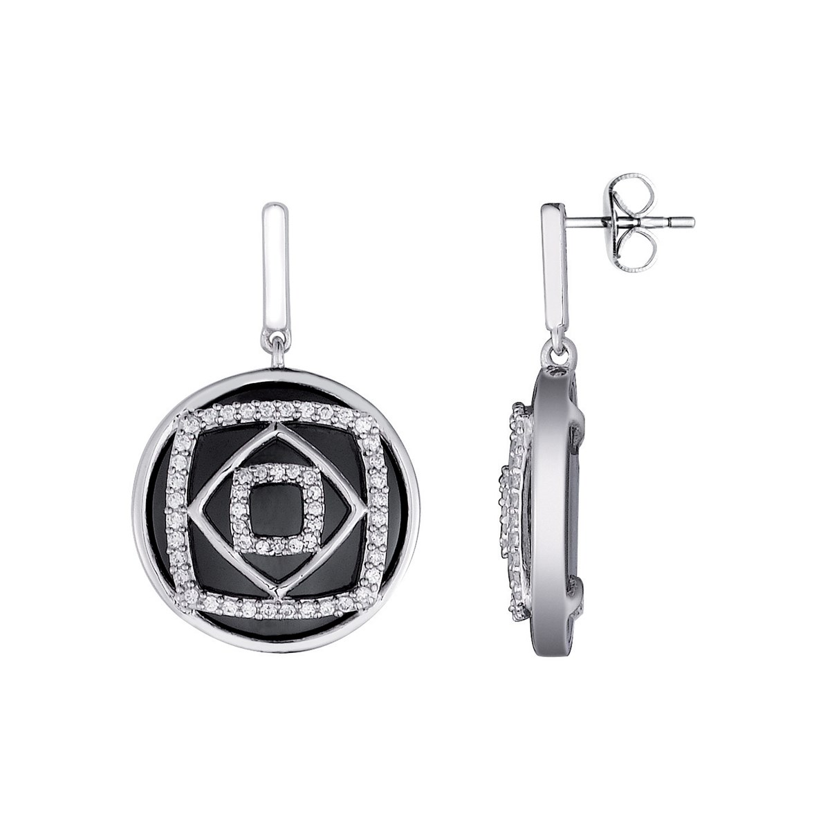 Boucles d'oreilles pendantes en Argent