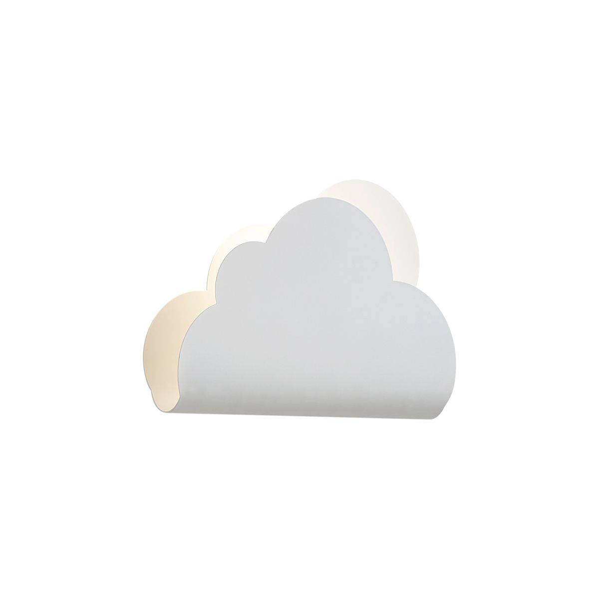 Kinder wandlamp wit wolk met zon - Cloudy