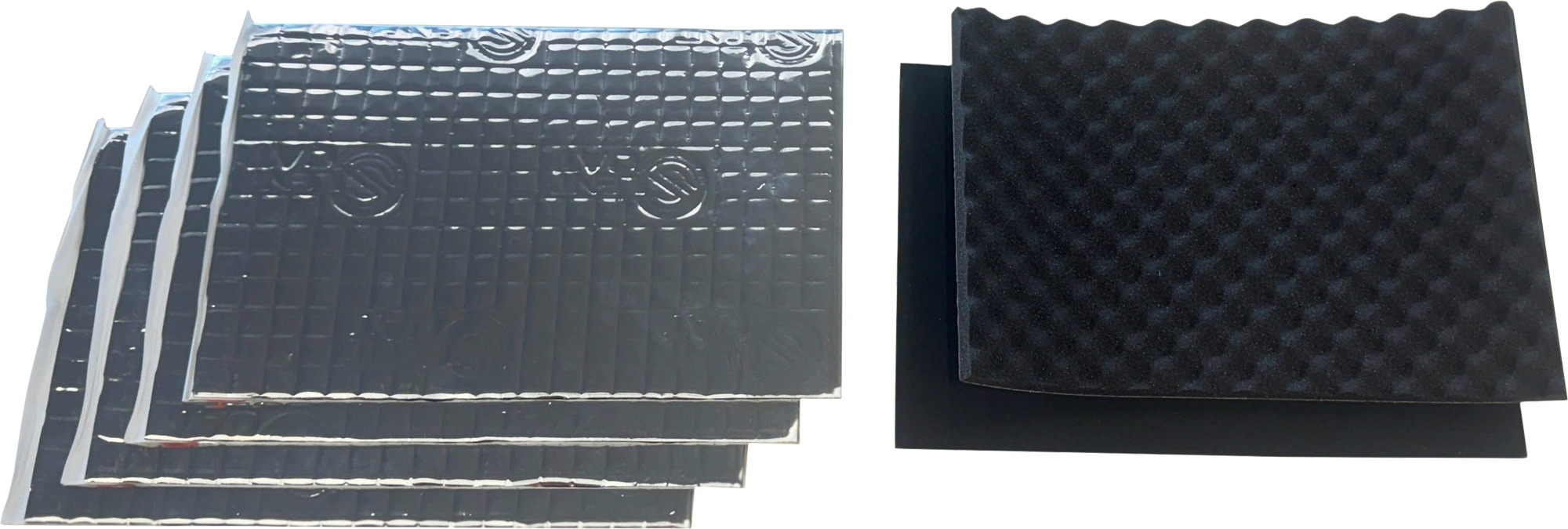 Pioneer CA-SI-UNI.001 Dämmung / Türdämmung bestehend aus 4 Platten Alubutyl / 1 Absorber / 1 Isolator