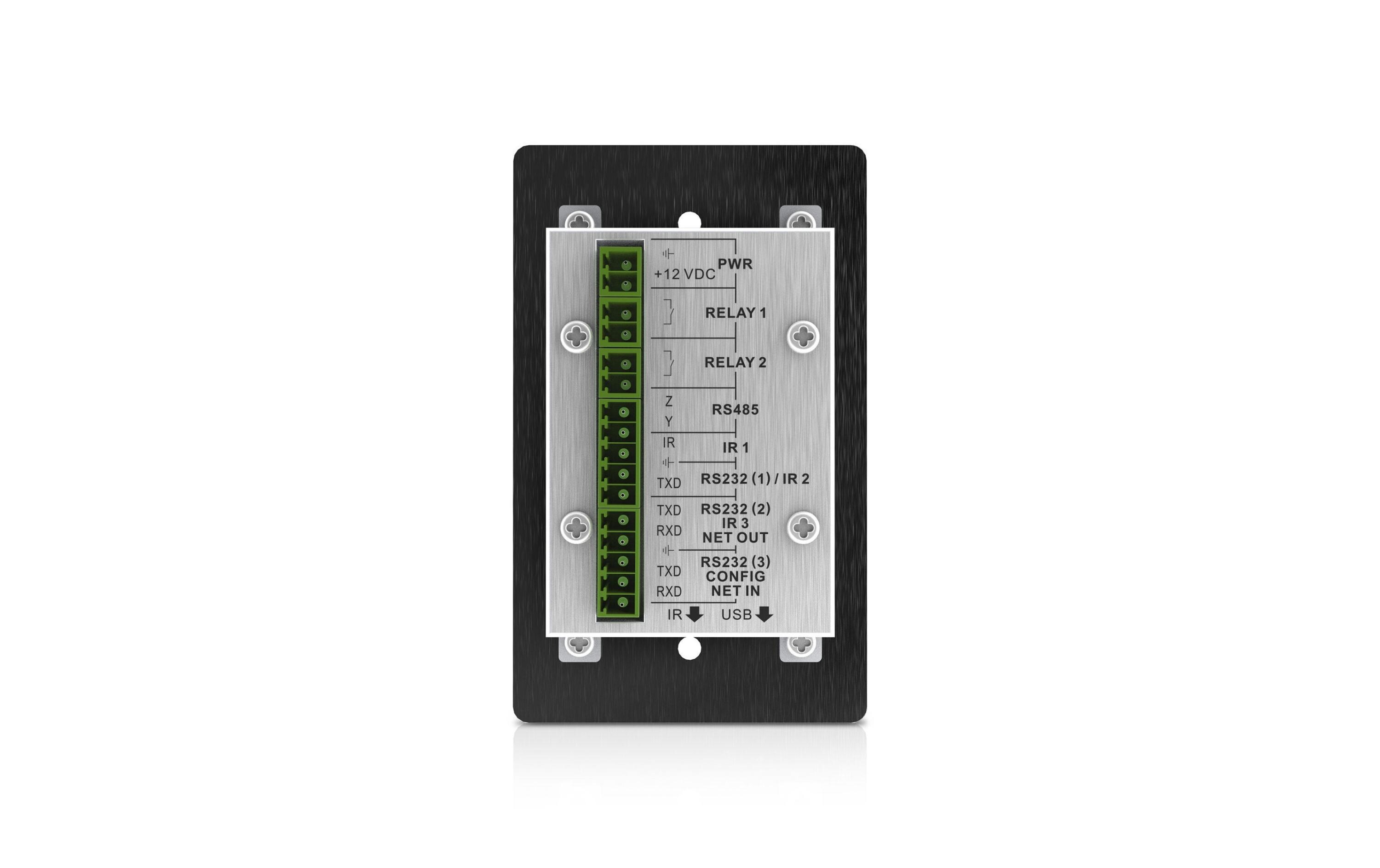 Bedienfeld PT-CON-WP8B Schwarz<br>8 Tasten Bedienfeld als Wandanschlussmodul – schwarz