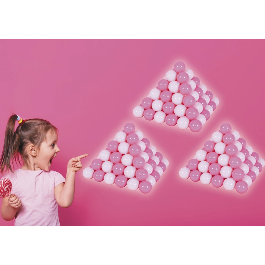 knorr toys® Bälle Set ca. Ø6 cm - 300 ballssoft pink rosa