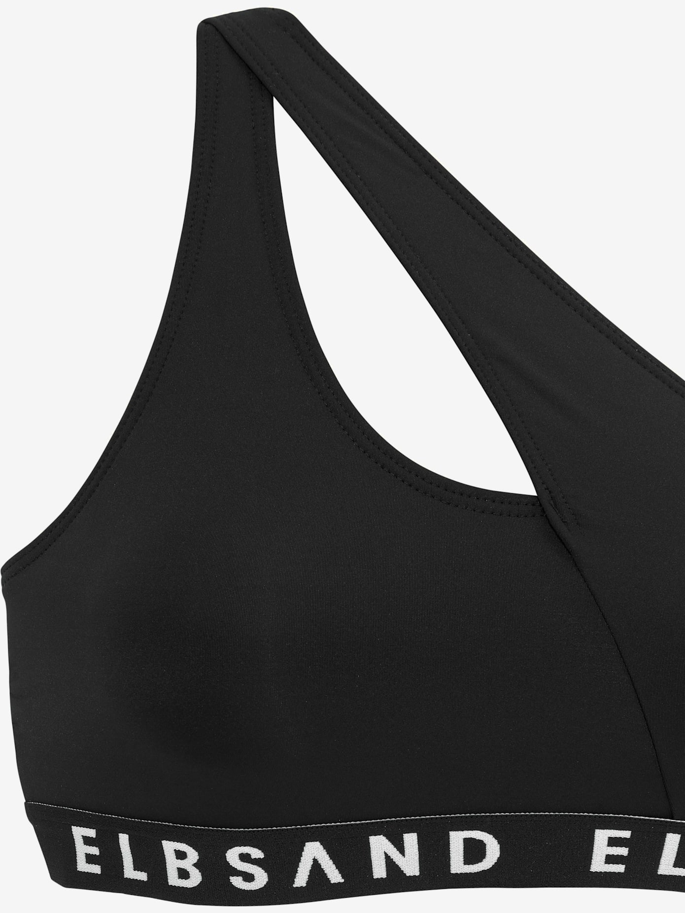Bikini bustier ruban élastique avec marque inscrite