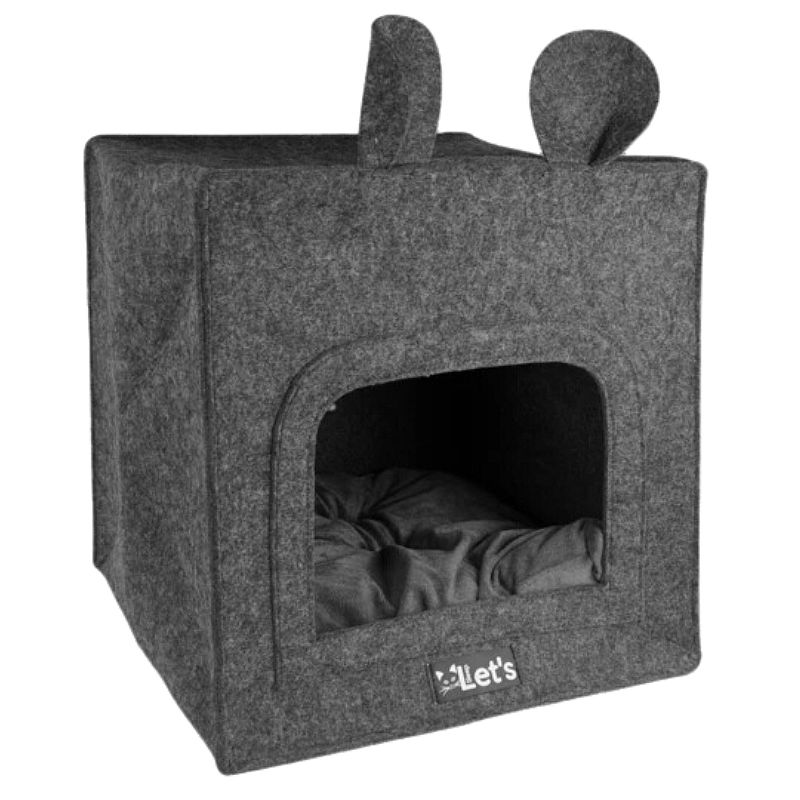 Let's Sleep Pet Cave Chunck Antraciet