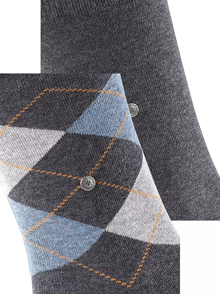 BURLINGTON Herren Socken EVERYDAY 2-er Pkg. 40-46 anthracite mel. grau