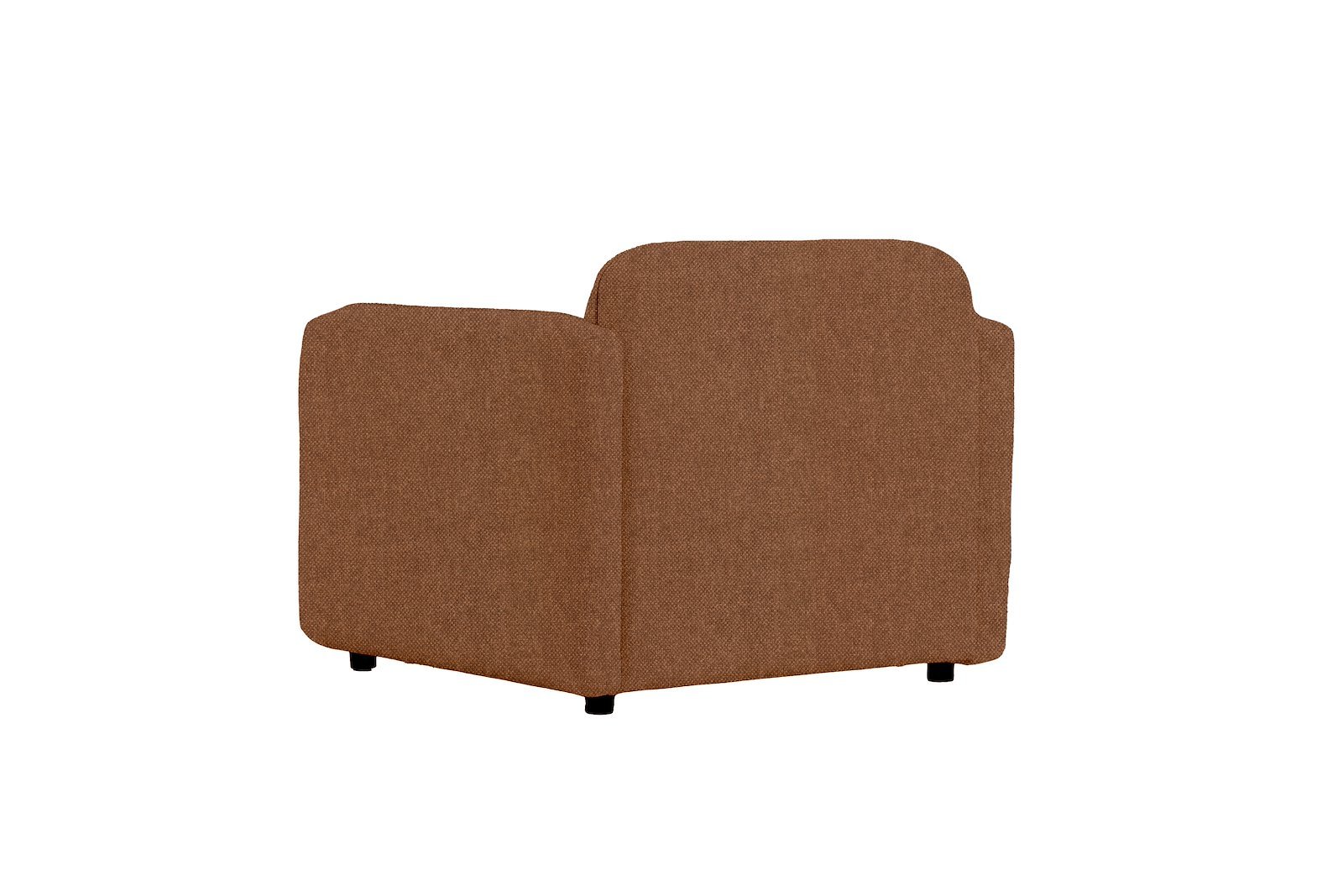 Fluff Hvilestol Tekstil Storm 54 Brown med sorte ben