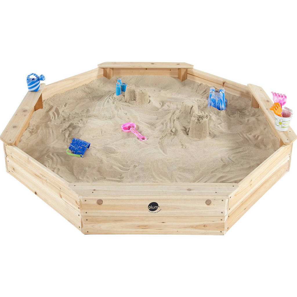 Giant Houten zandbak 177x177x23cm