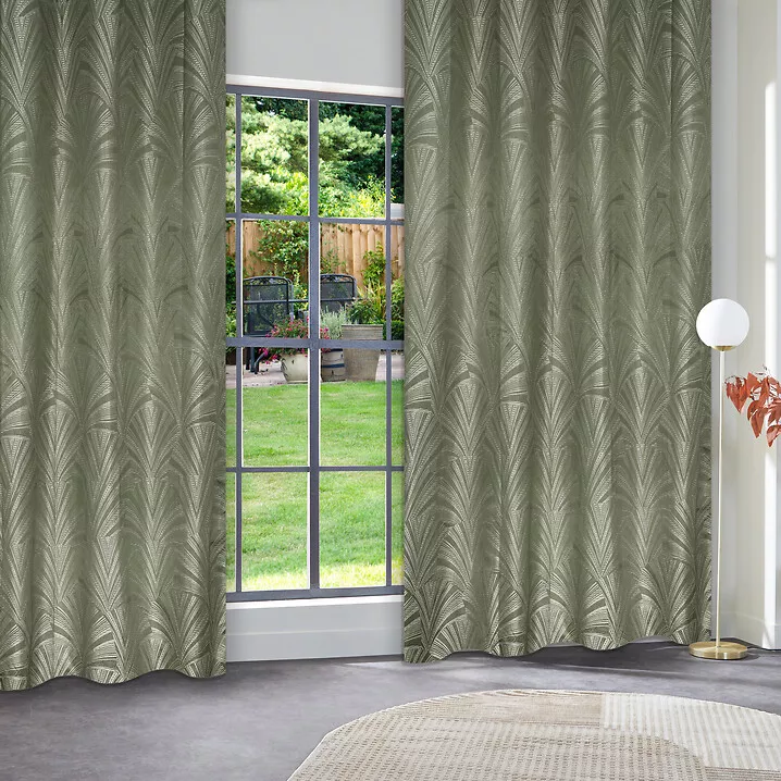 Rideau occultant (140 x 260 cm) Effie Vert kaki