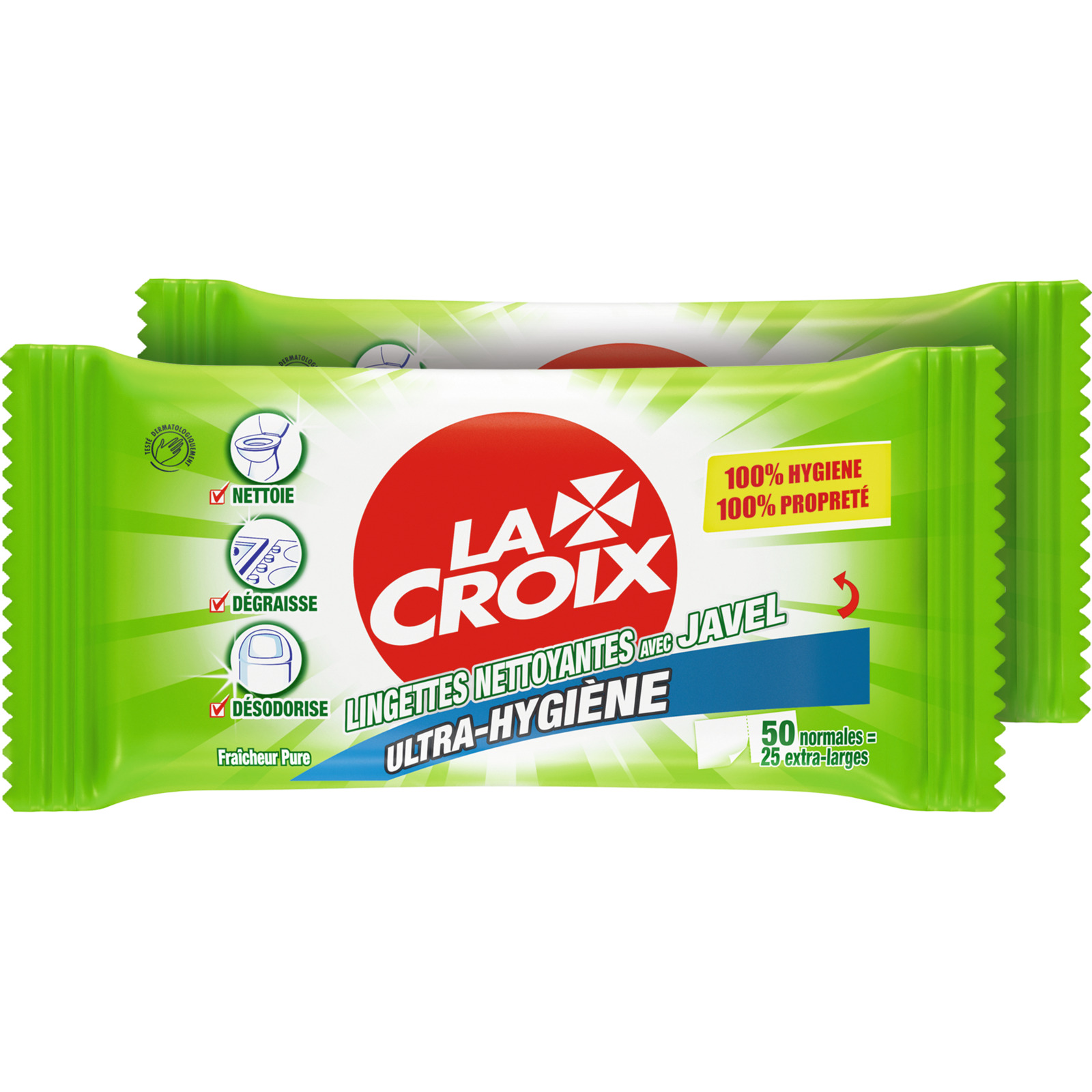 La Croix Allzwecktücher 50Stk Duo-Pack