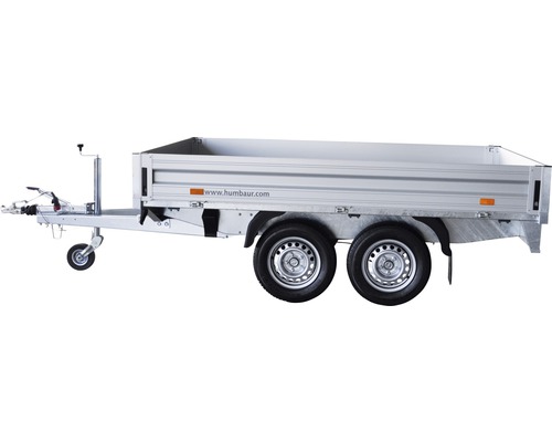 Humbaur High M Tandem twee-assige aanhangwagen, 2650 x 1650 x 300 mm, geremd, toegestaan totaalgewicht 2000 kg