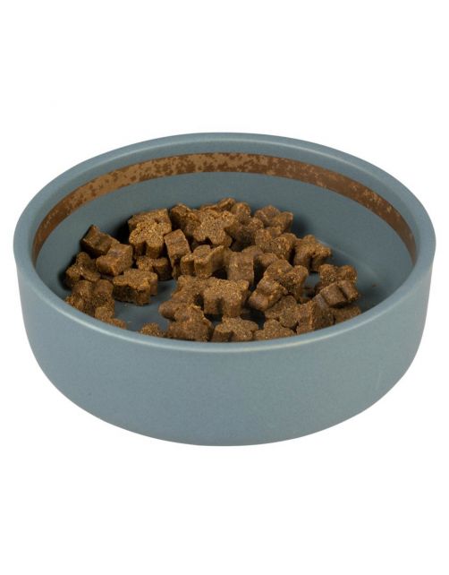 Duvo+ Voer\/Waterbak Hush Blauw - Kattenvoerbak