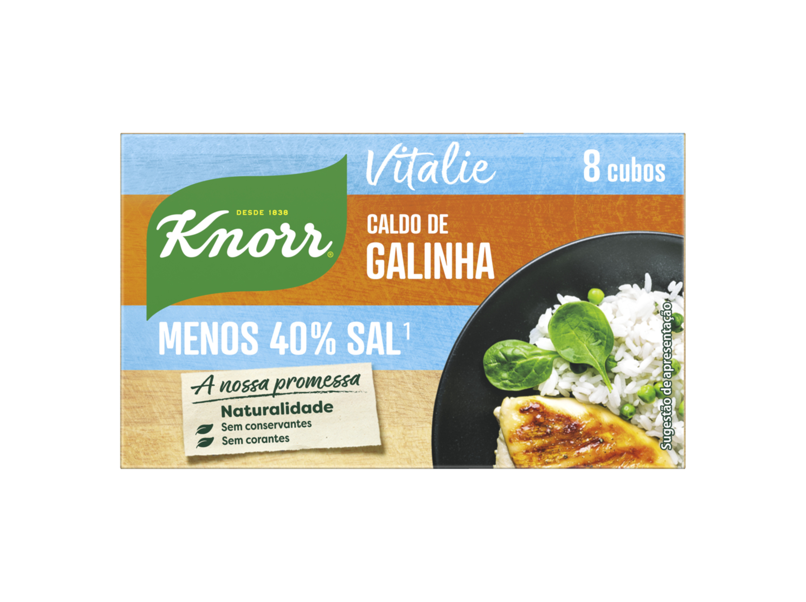 CALDOS KNORR VITALIE GALINHA 8 CUBOS 80 GR