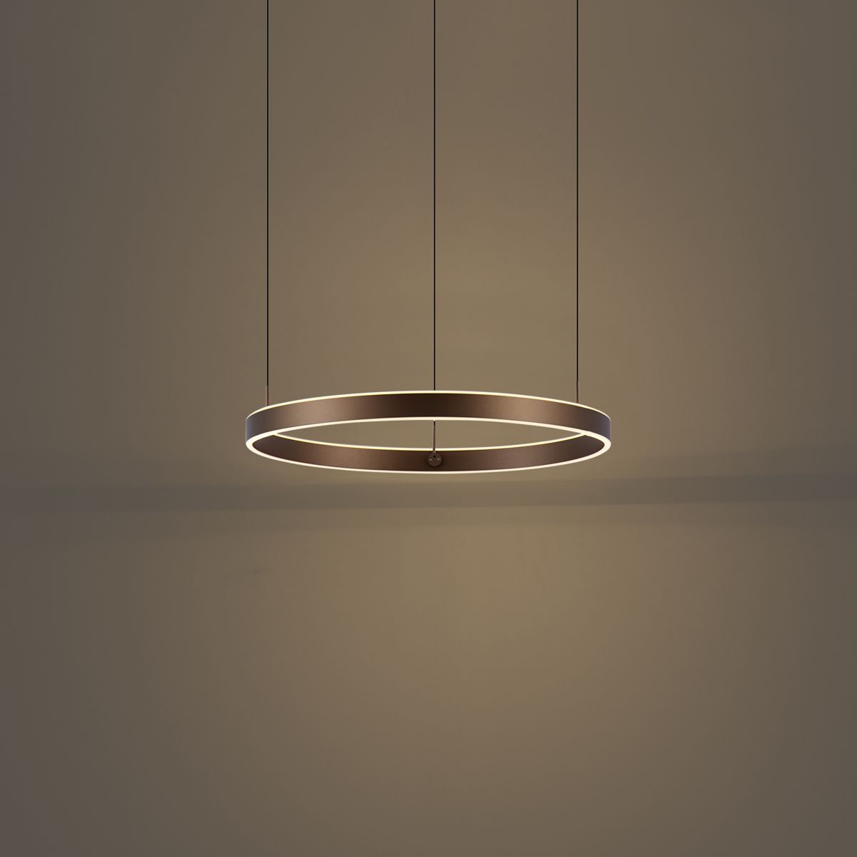 Design hanglamp donker brons 3-staps dimbaar easylift - Titmus