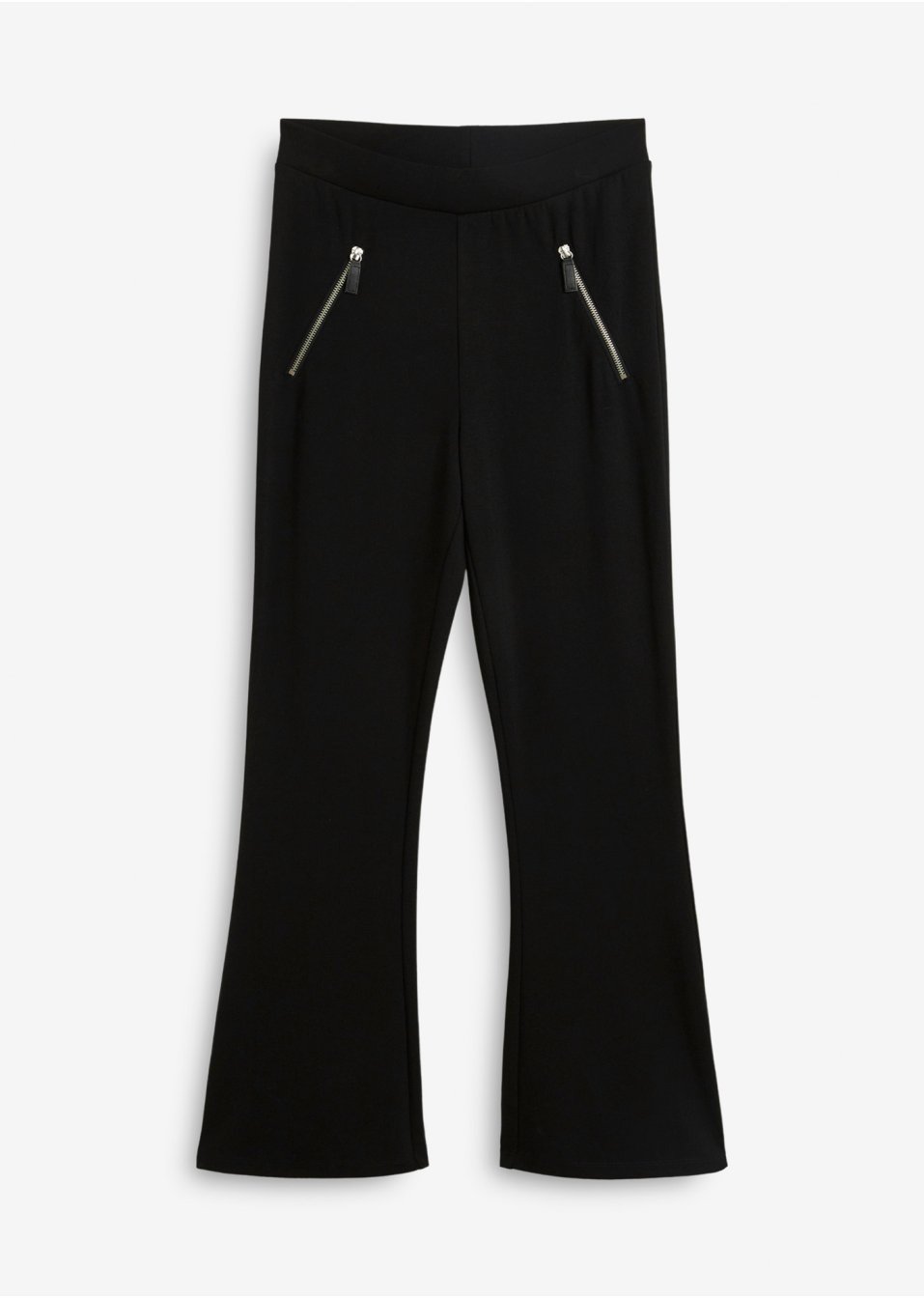 Pantalon en Punto di Roma avec jambes évasées