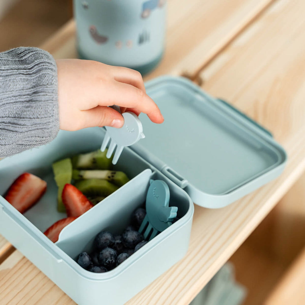 Køb DonebyDeer Blue Tiny Farm Tiny Madkasse Med Snack Picks