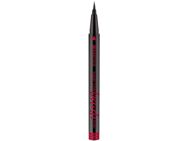 essence Eyeliner Super Fine Brush Liner Waterproof Black Wasserfester Eyeliner mit ultrafeiner Pinselspitze für extra-präzise Lidstriche