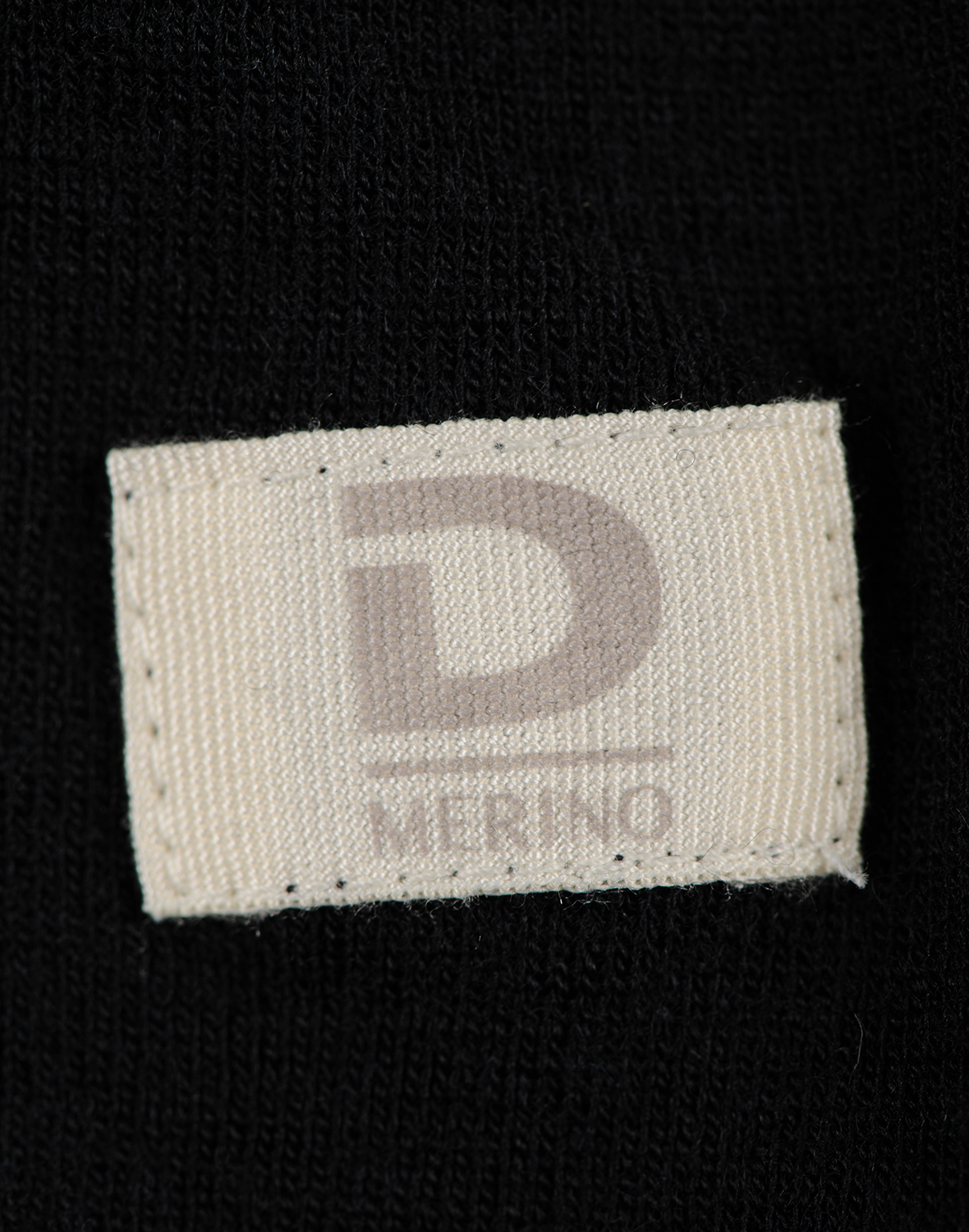 T-shirt van merinowol voor kinderen in Zwart