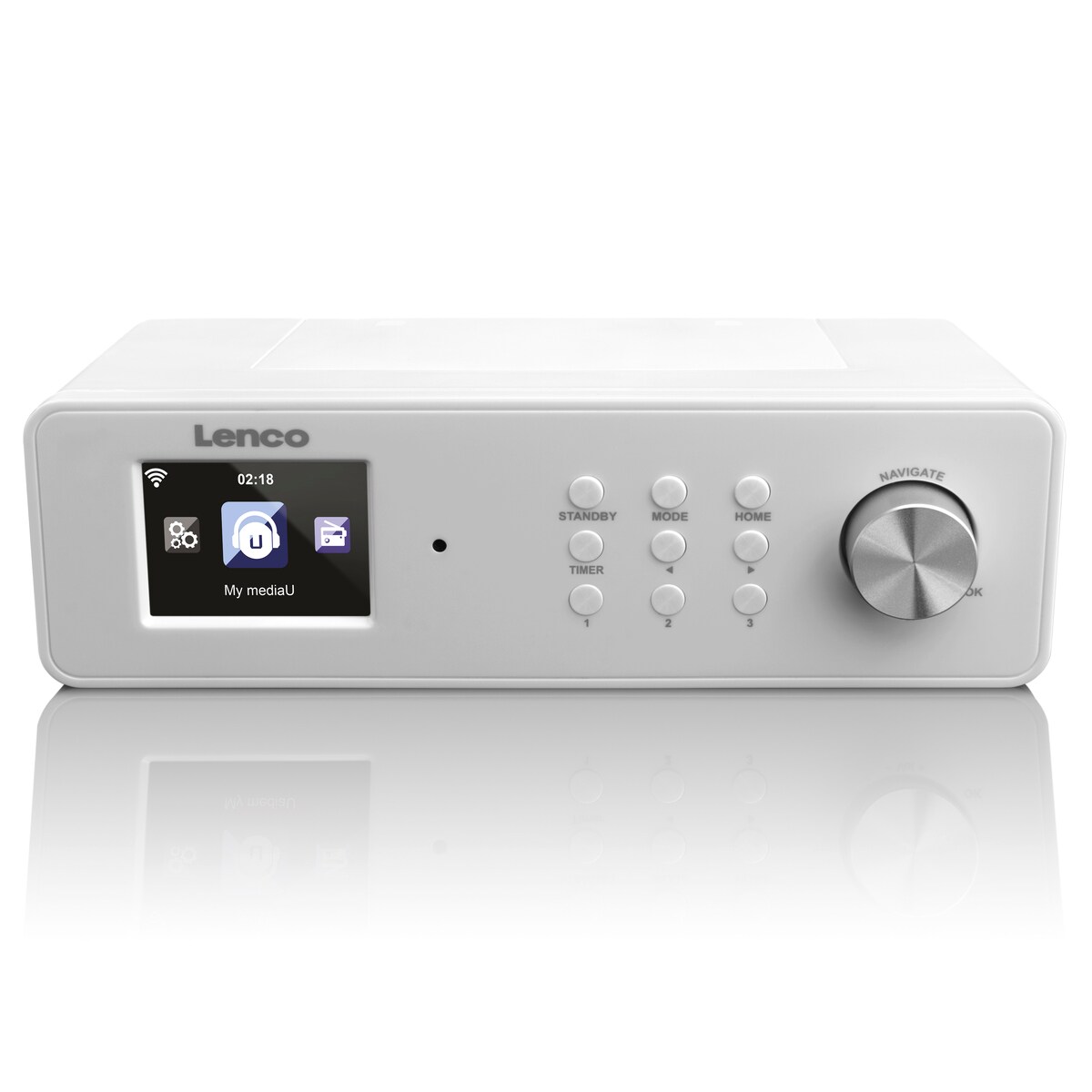 LENCO KCR-2014 Internet Küchenradio mit FM, weiß