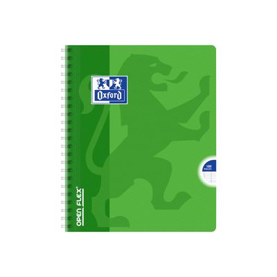Oxford Openflex - Cahier polypro à spirale 17 x 22 cm - 180 pages - grands carreaux (Seyes) - disponible dans différentes couleurs