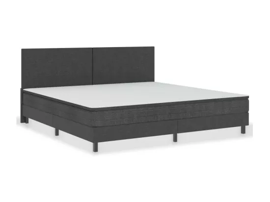 Sommier tapissier Gris foncé Tissu 200x200 cm