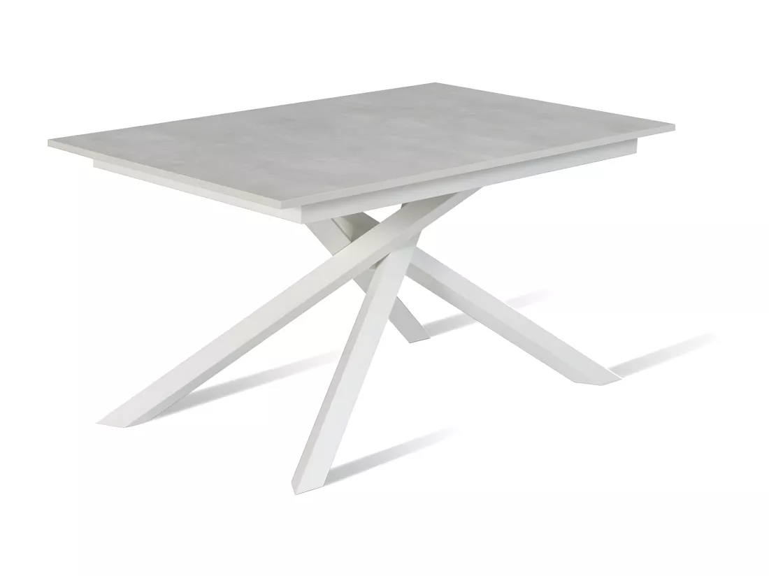 Pulse Table extensible (140/190 x 90 cm) en Mélamine Blanc