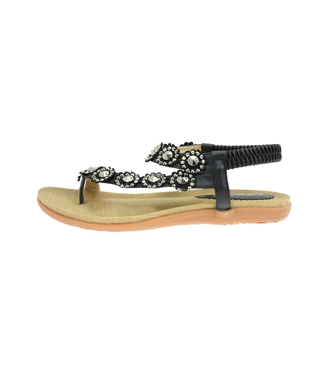 Lunar - Sandales CHARLOTTE - Femme (Noir) - UTGS273