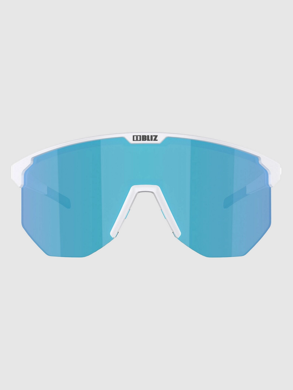 BLIZ Active Eyewear Hero Small Matt White Sunglasses brown w blue multi