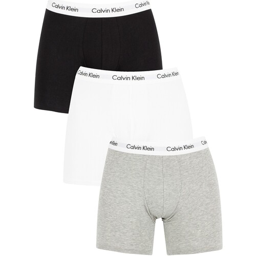 Calvin Klein Jeans - Pack De 3 Calzoncillos De Algodón Elásticos Blanco