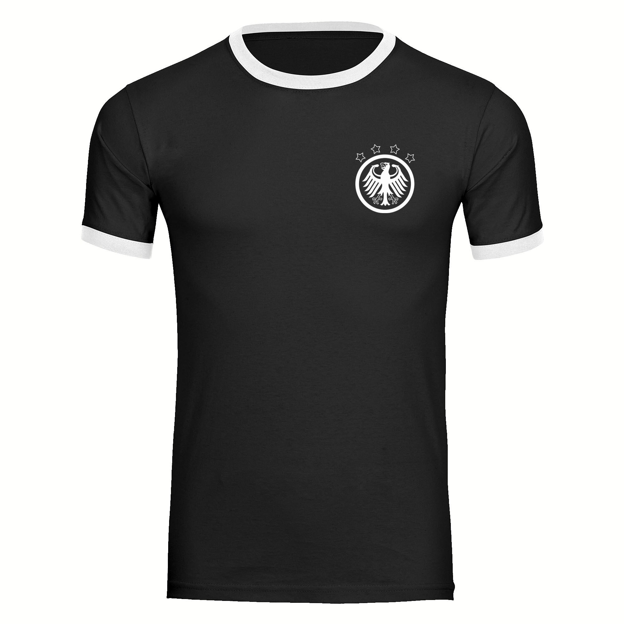 multifanshop® Kontrast T-Shirt - Germany - Adler Retro - Druck weiß