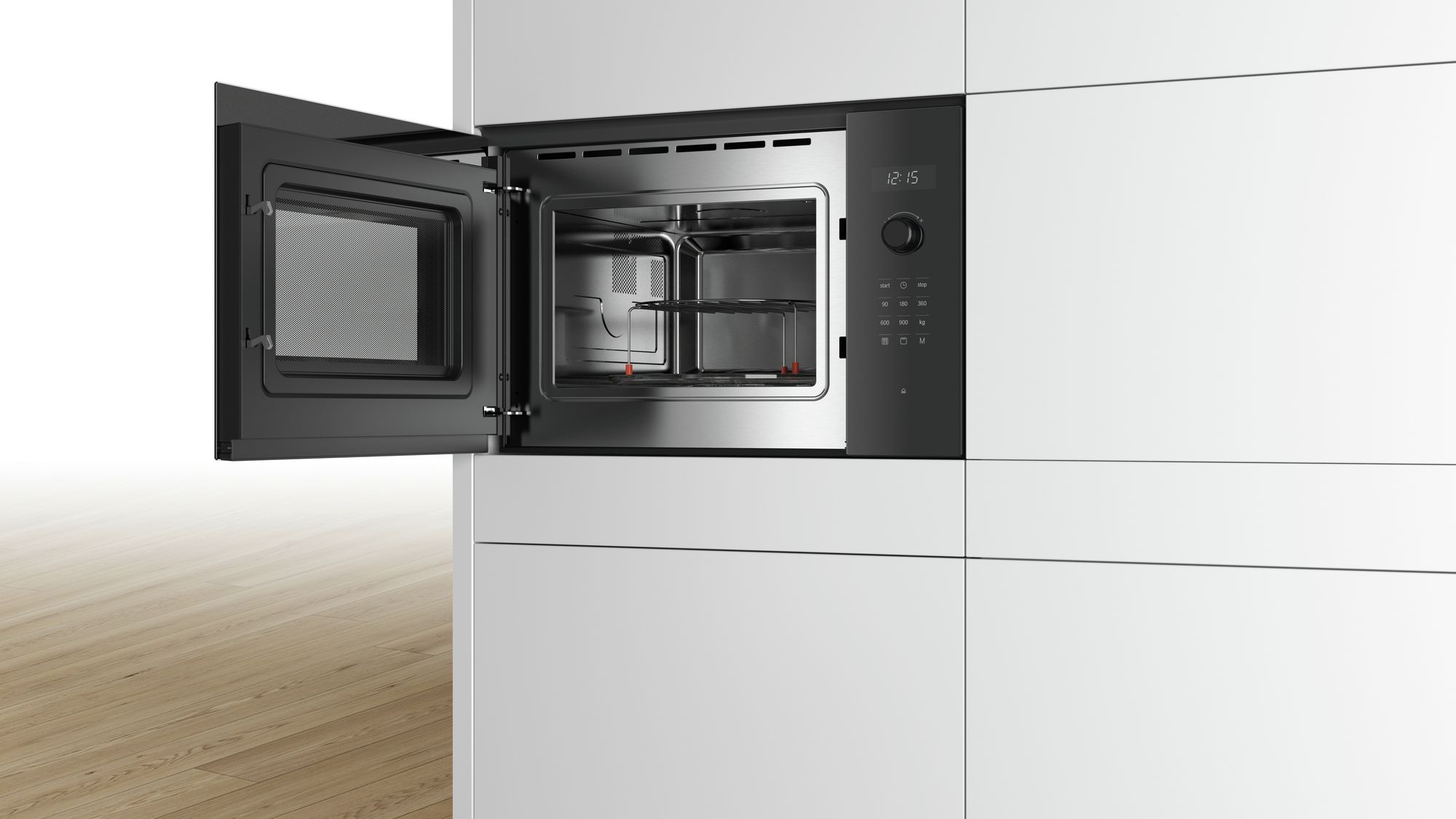 PRODUTO RECONDICIONADO # Micro-ondas de embutir Série 6 59 x 38 cm Preto BEL554MB0-B