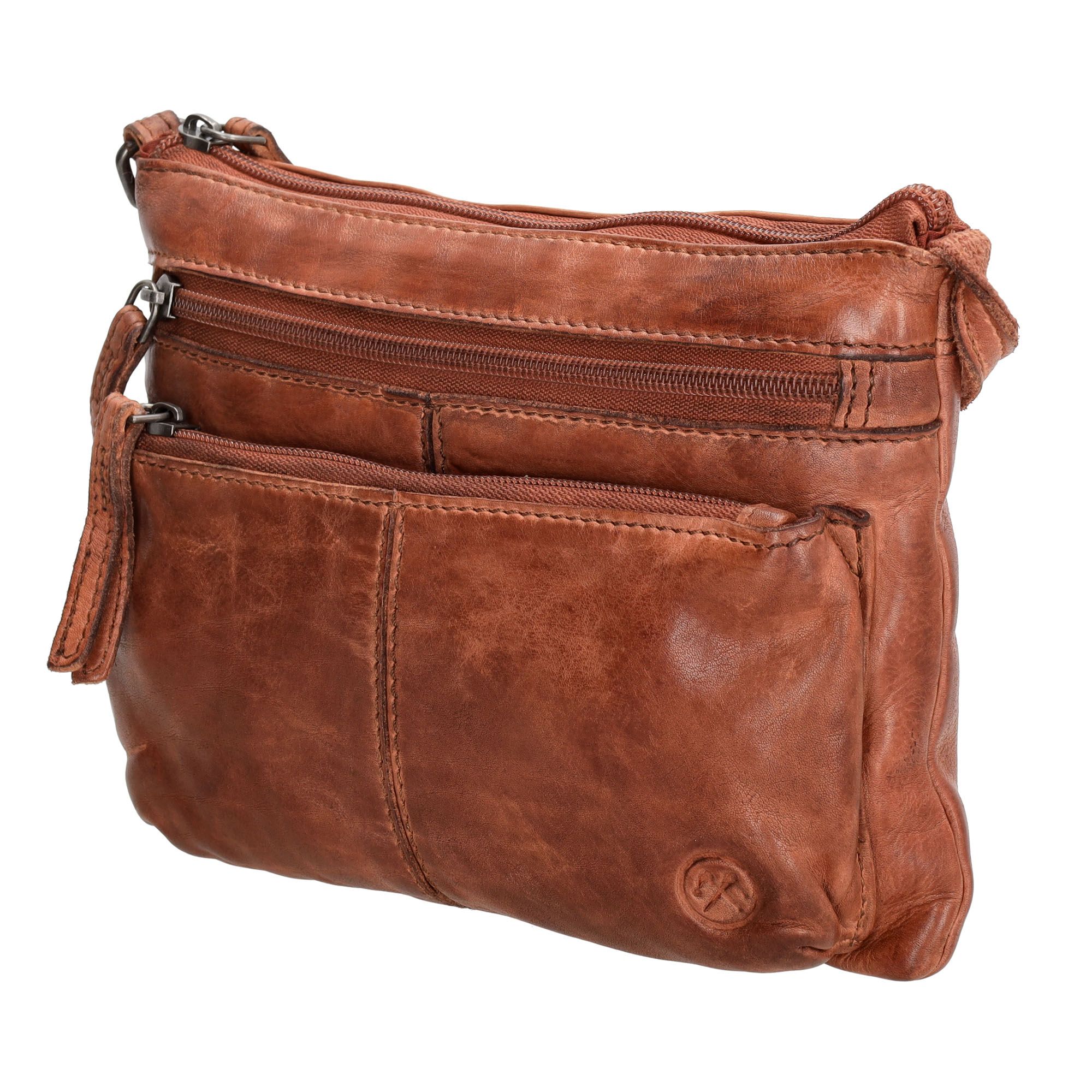 Hide & Stitches Paint Rock Schoudertas Cognac