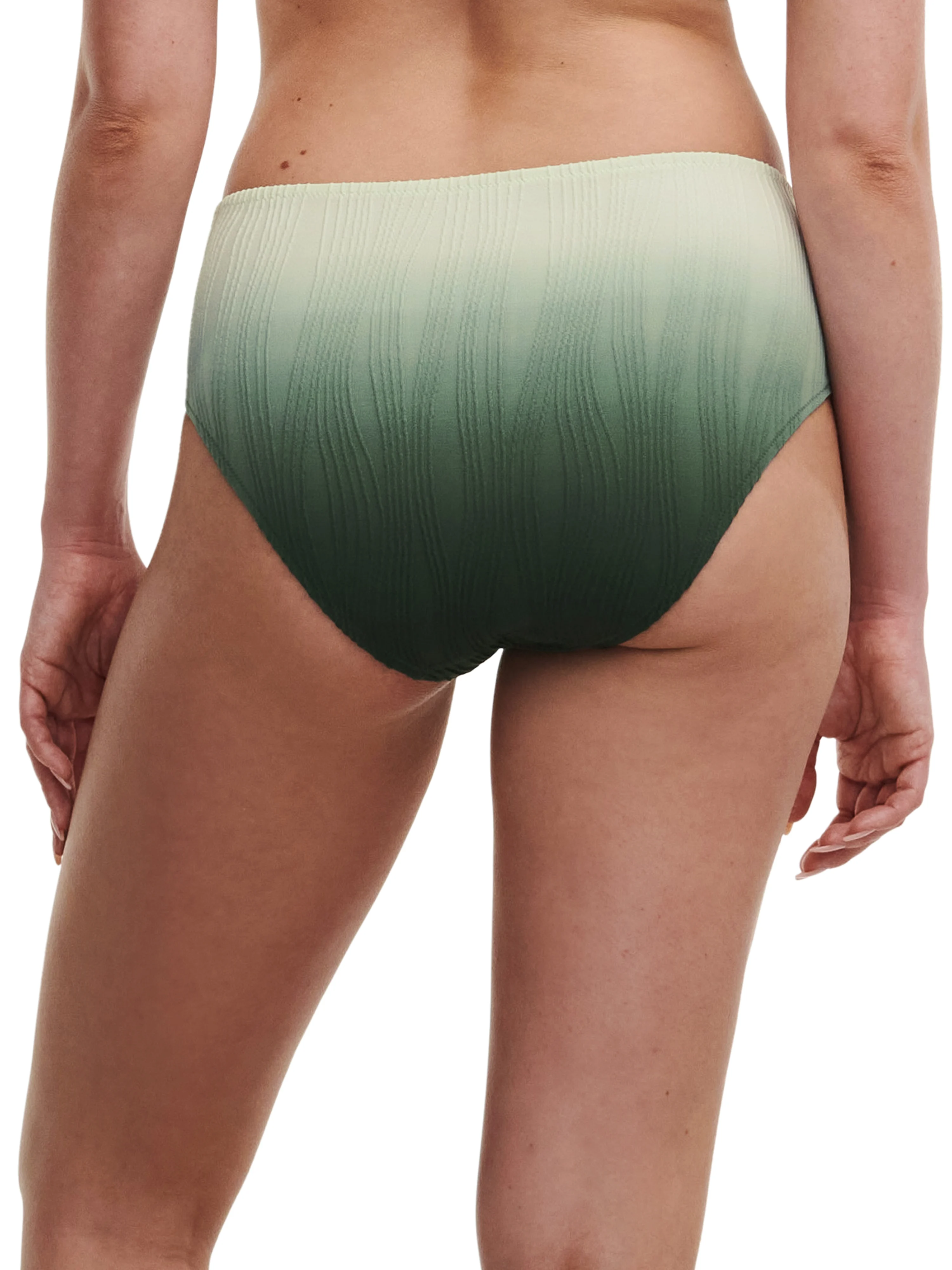 SWIM ONE SIZE - Bas de maillot de bain culotte taille haute | Vert
