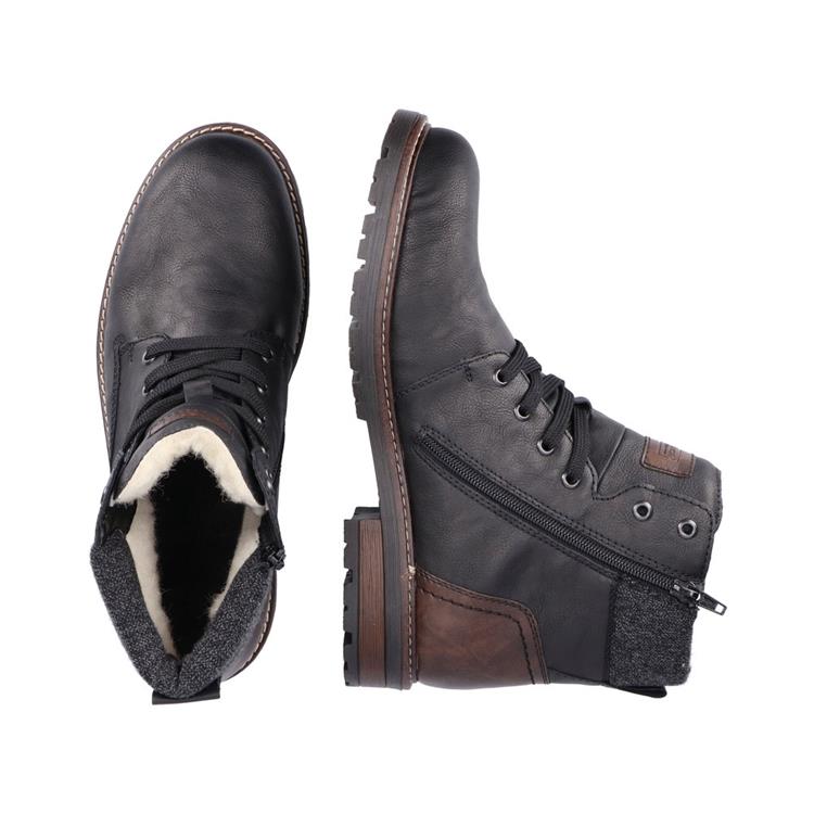 Rieker 32031 schwarz/toffee/granit