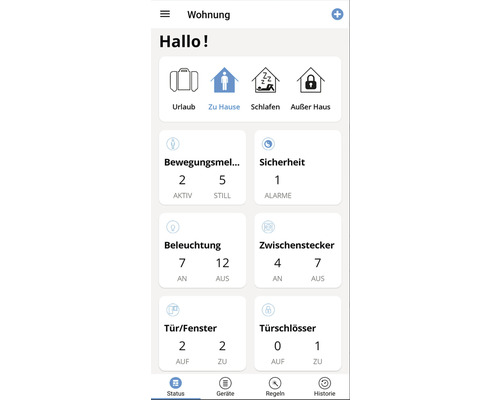SMART HOME by hornbach Starterset Verwarming incl. Gateway en 2 Eurotronic Radiatorthermostaten