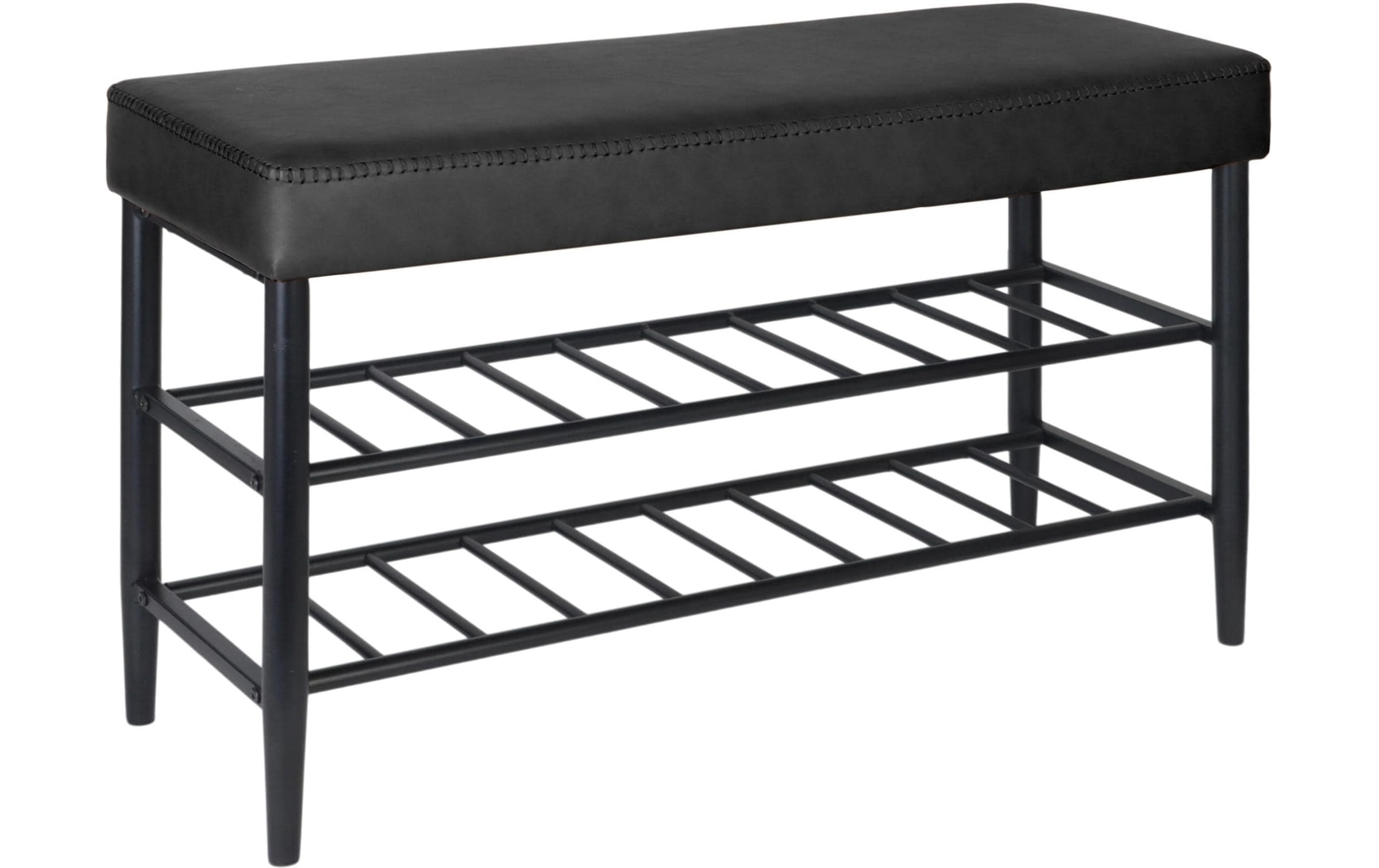 relaxdays Schuhbank »mit zwei Ablagen 80 x 50 cm«