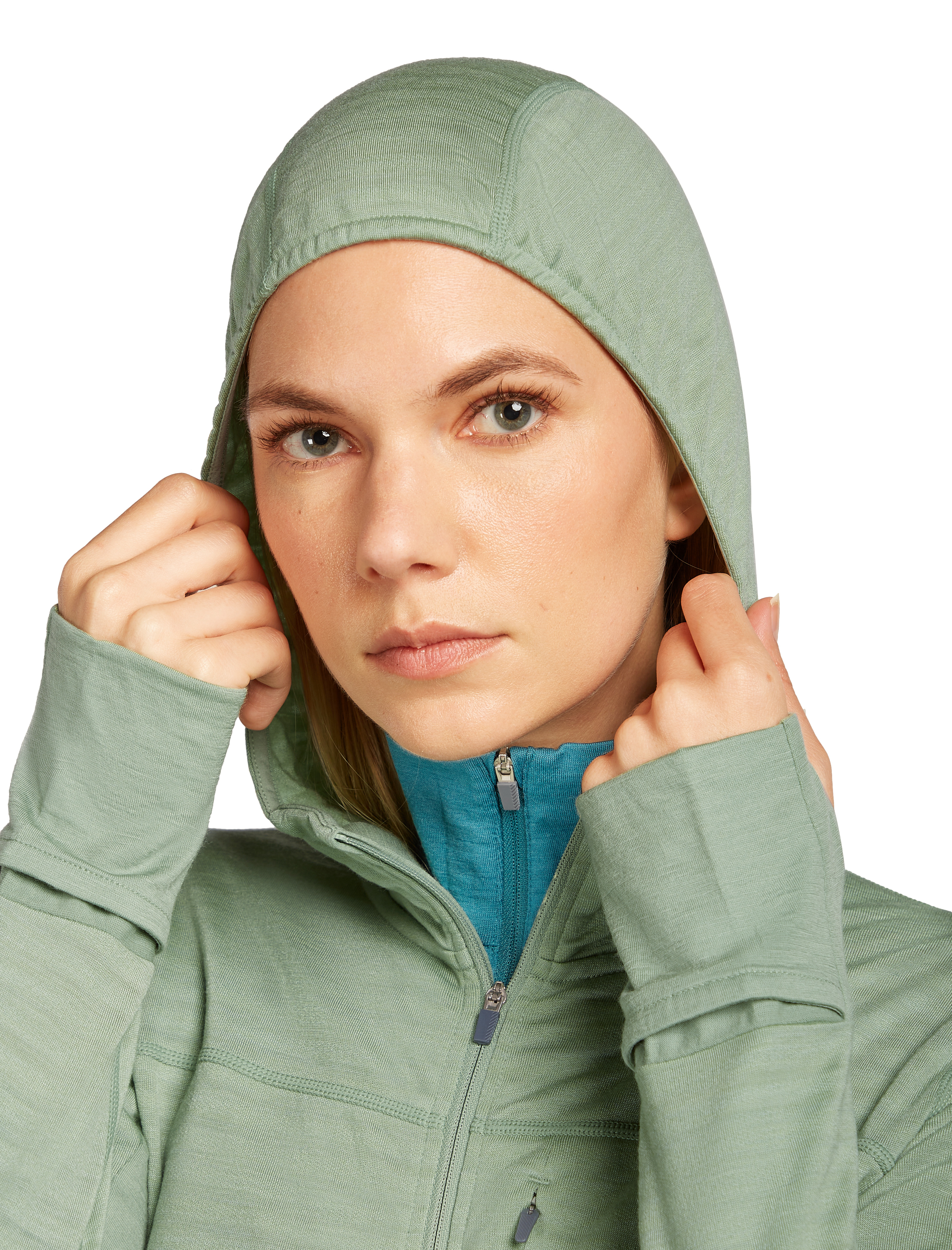 W Merino 300 RealFleece Descender LS Zip Hoodie