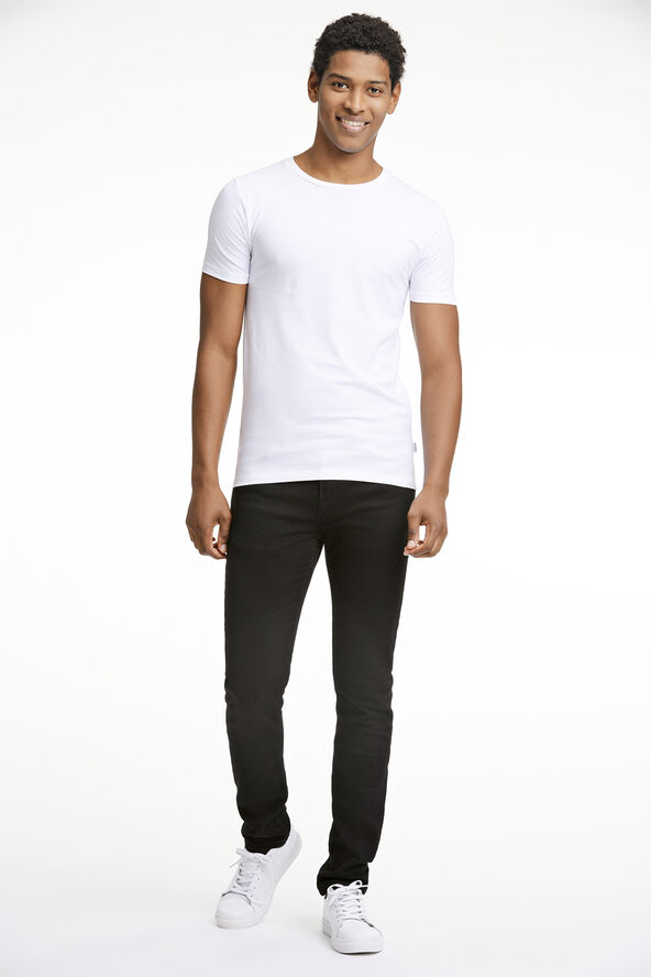 Lindbergh Mens stretch crew neck tee S/S Hvid