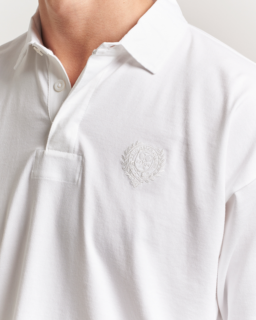 Polo Ralph Lauren Wimbledon Long Sleeve Polo Ceramic White