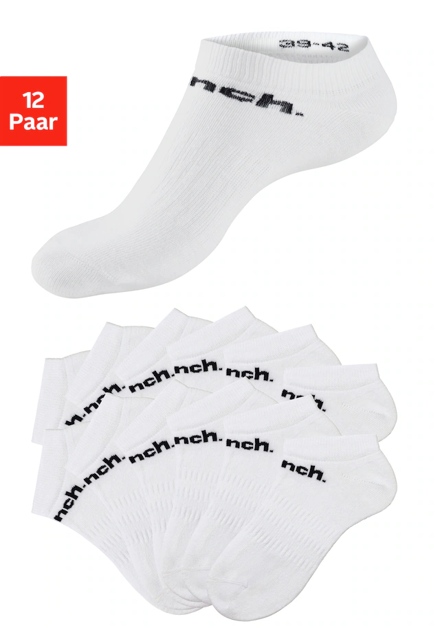 Bench. Sportsocken Packung, 12 Stk. tlg. Sneakersocken mit klassischem Logoschriftzug