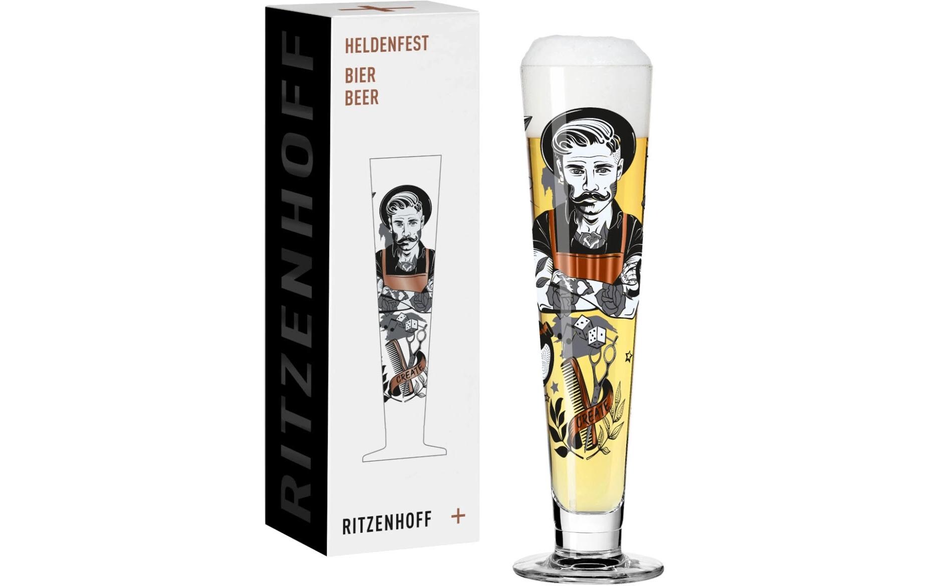 Bierglas Heldenfest No 9. 385 ml, 1 StückGlas für Pilsbier