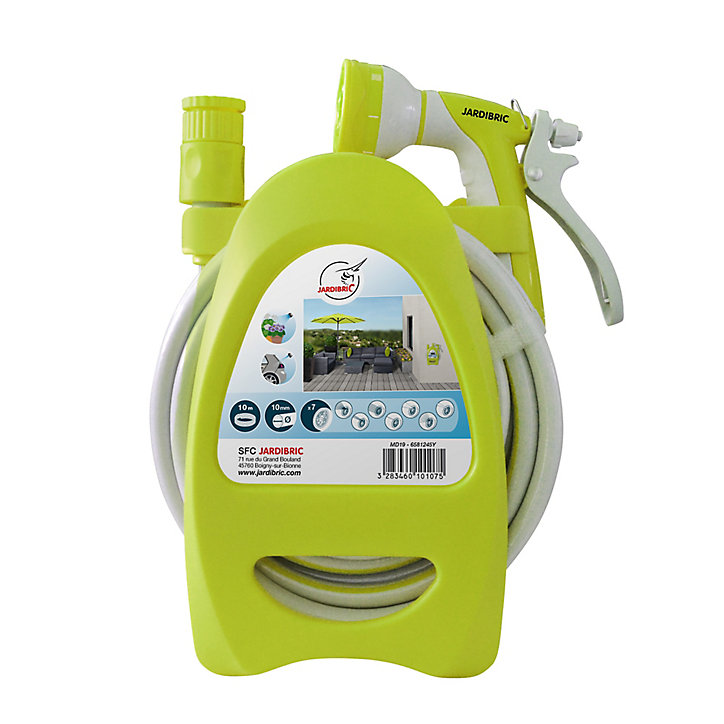 Mini dévidoir portable Jardibric équipé L.10 m