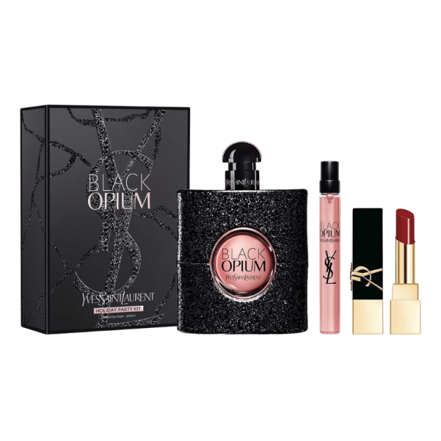 Black Opium coffret Eau de Parfum et rouge à lèvres Pur Couture YVES SAINT LAURENT