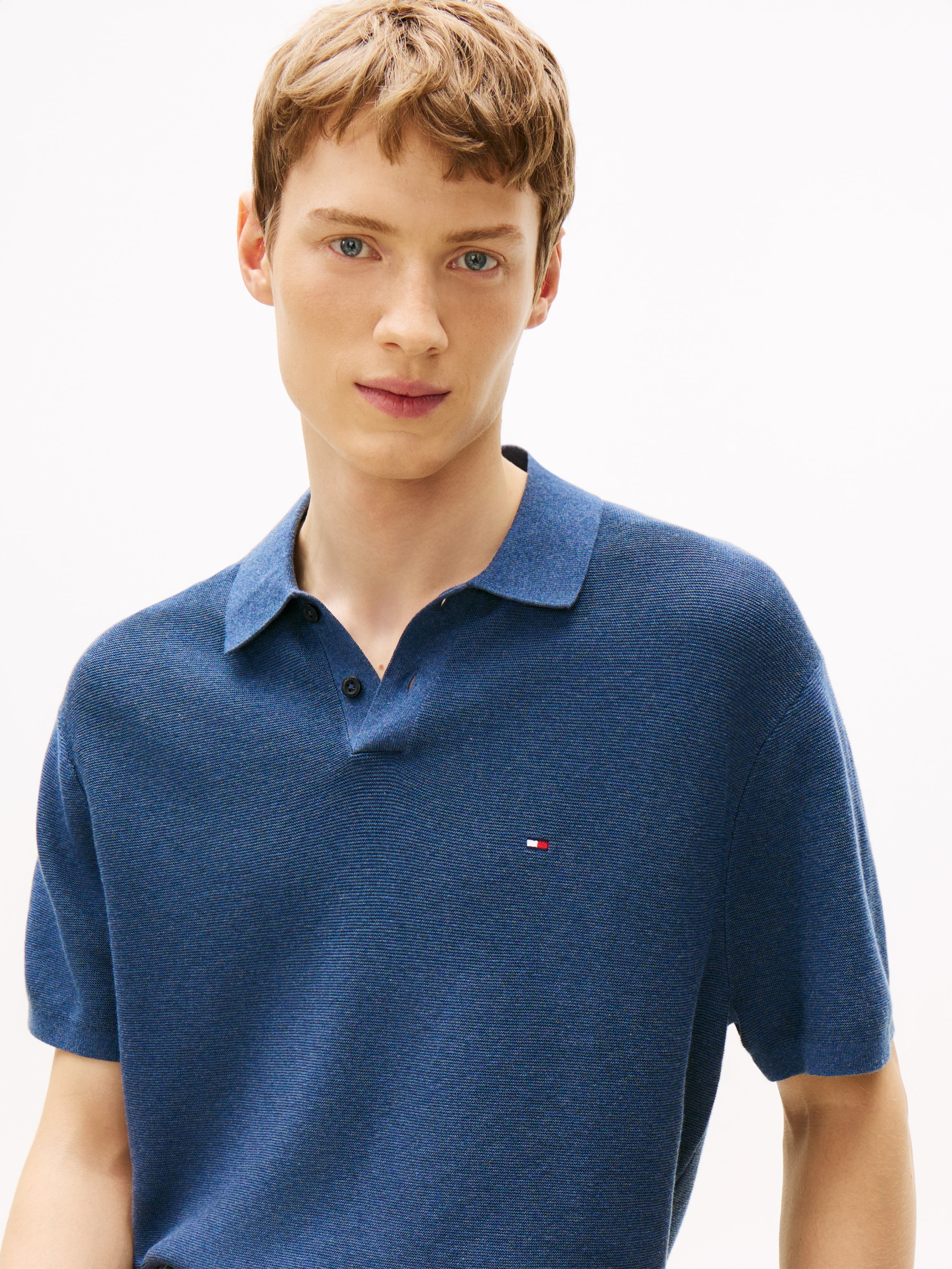 Tommy Hilfiger Polokragenpullover »COOL TOUCH STRUCTURE« Regular fit mit Polokragen